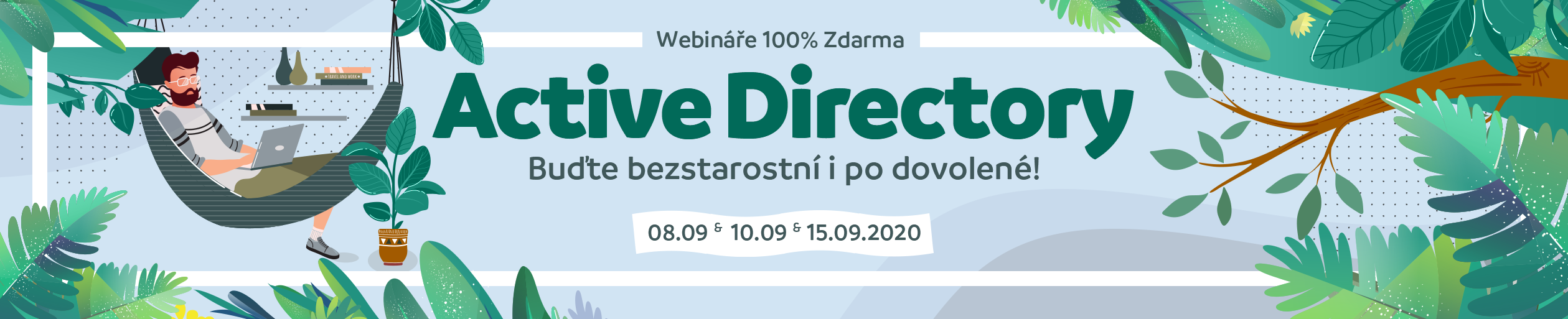 Banner správa Active Directory.